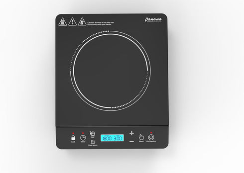 Panana Portable Induction Cooktop Hot Plate Countertop Burner 1800W, 10 Temp Levels, Timer, Touch Panel (Blue LCD)