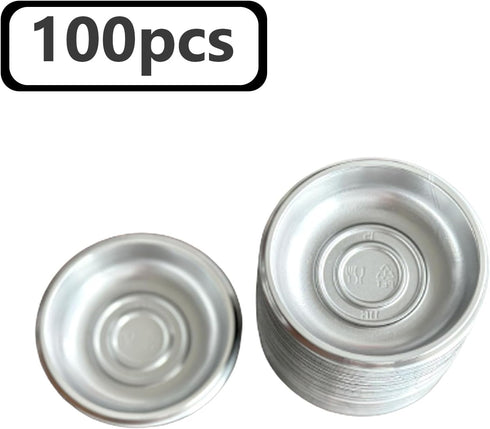 100 Pcs Plastic Disposable Sauce Dishes - Mini Condiment Appetizer Tray for Sushi, Soy, Mustard, Vinegar, Ketchup, BBQ