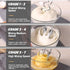 Handmixer Electric Handheld - 7 Speed Portable Kitchen Mixer with 5 Stainless Steel Accessories for Whipping Mixing