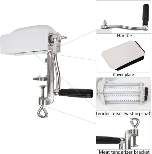 Commercial Manual Meat Tenderizer Machine, Heavy Duty Meat Cuber, Quick and Easy Beef Chicken Steak Flatten Tool