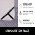 Gorilla Grip Bed Sheet Straps, Adjustable Elastic Fasteners with Metal Clips, Fitted Bedding Holder, 4 Pack Black