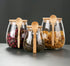 Glass Food Storage Jar, Sugar Bowl Tea Jar with Airtight Lid and Spoon