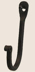 Colonial Tin Works Vintage Hand Forged Iron Classic Early American Plain Hook, Set of 12