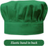 Kids Apron and Chef Hat Set, Adjustable Bib Apron with 2 Pockets, Cute Boys Girls Kitchen Apron (2-5 Year, Green)