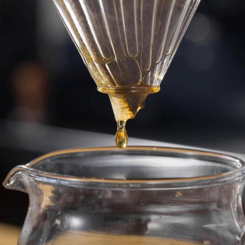 Glass Coffee Filter Cone, Pour Over Coffee Dripper for Home, Cafe, Restaurants, Strong Flavor Brewer