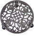 Fasmov Rose Cast Iron Plant Stand Plant Pallet Caddy Plant Pot with Heavy Duty Wheels Indoor Outdoor Planter Trolley