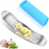 Set -304 Grinder(B0201) Cook Guy Garlic Press Rocker Stainless Steel Premium All-Steel Garlic Mincer, Crusher, Peeler