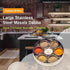 7 8 8 3 Inches Large Stainless Steel Masala Dabba Spice Container Box with Shelves x x