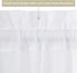 MIULEE 25 x 40 Inches Sidelight Sheer French Door Curtains, Light Filtering Window Treatment with Tieback - 2 Panels,