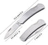 Kocpudu Paring Knife, All Steel Foldable Fruit Knife, Small and Easy to Carry, 3 Pieces