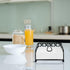 Blue Donuts Lattice Collection Napkin Holder, Flat Napkin Holder for Kitchen and Dining Tables, Black