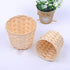 HANABASS 5 Pcs Desktop Weaving Storage Basket, Small Wood Woven Box for Crafts, Toys, Jewelry Organizer