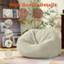 Stuffed Animal Storage Bean Bag Chair Cover (No Filler), Large Toy Storage Organizer & Comfy Kids Sofa Chair