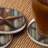 Pznen 2 Pack 100% Diatomiten,Set 2 Rustic Barn Star Coasters for Drinks Vintage Wooden Board Farm House Tabletop