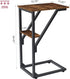 NEFROM Set 2, ET-D-BR2 C-Shaped End Tables, Sofa TV Trays of Small Couch Side Table for Living Room, Bedroom, Bedside
