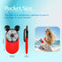 Cute Mouse Personal Mini Fan, Rechargeable Handheld USB Fan, Portable Pocket Size with 3 Adjustable Speeds (Red)