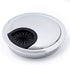 Jetland Desk Grommet for Wire Organizer - Bright Silver, 2-3/8" Hole, GBT60, 2-Pack