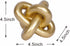 PUHOZN Gold Knot Statue Decor Modern Geometric Round Sculpture Table Sculptures and Figurines Round Decorative