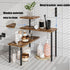 Corner Shelf Countertop Organizer, 3 Tier Adjustable Kitchen Corner Shelves for Bathroom and Coffee Area (Black)