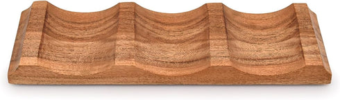 Tabletop Wine Racks Acacia Wood Countertop Cabinet Wine Holder Wine Storage Shelf for Kitchen Bar, Pantry, Wine Cellar, Basement (12" X 4" X 1")