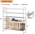 3 Closet 24 MISSLO Long Tier Shoe Rack for Shoe Organizer Storage Stackable Wide Shoe Shelf Holds Pairs of Men