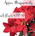 BANBERRY DESIGNS Poinsettia Picks - Set of 7 Red Christmas Flowers, 11" H Poinsettia Flower Bunch