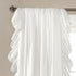 Set, 54" 84" Set Lush Decor Reyna Ruffle Window Curtain Panel Pair, W x L, White - Flowy Curtain - Romantic Ruffle