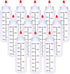 Baaxxango 12 Pack 8 oz/240 ml Plastic Squeeze Bottles, Scale Squirt Bottle with