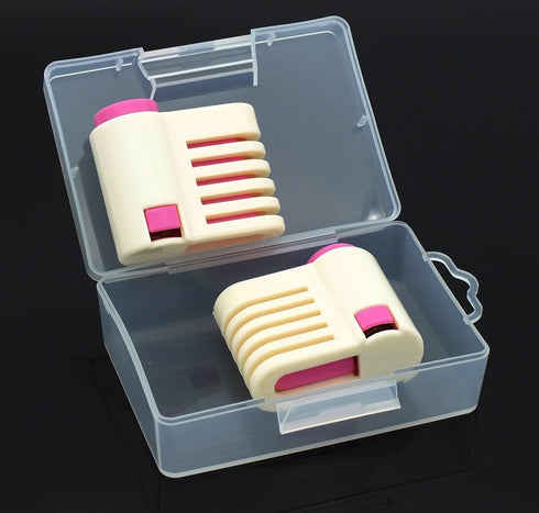 2PCS DIY Cake Slicer, Stratification Auxiliary, 5 Layers Leveler Slicer, Kitchen Fixator Tool (2, Rose Red)