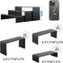 Goabroa 3 Tier Black Acrylic Display Risers - 2 Set (6 Pcs) Countertop Organizer Display Stand for Decoration