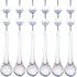 H&D 10pcs 5.3" Crystal Raindrop with Octagon Beads Chandelier Prisms Pendants Lamp