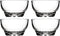 BOHEM'S Clear Glass Bowls Set of 4, 9.5 oz Small Serving Bowls for Dessert, Snack, Cereal, Fruit, Ice Cream