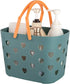 Anyoifax Portable Shower Caddy Tote, Plastic Storage Basket with Handle for Bathroom, Pantry & College Dorm (Blue)