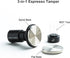 58mm Espresso Tamper with WDT Tool, Calibration Spring, Stainless Steel Flat and Spiral Bases, All-In-One Accessories