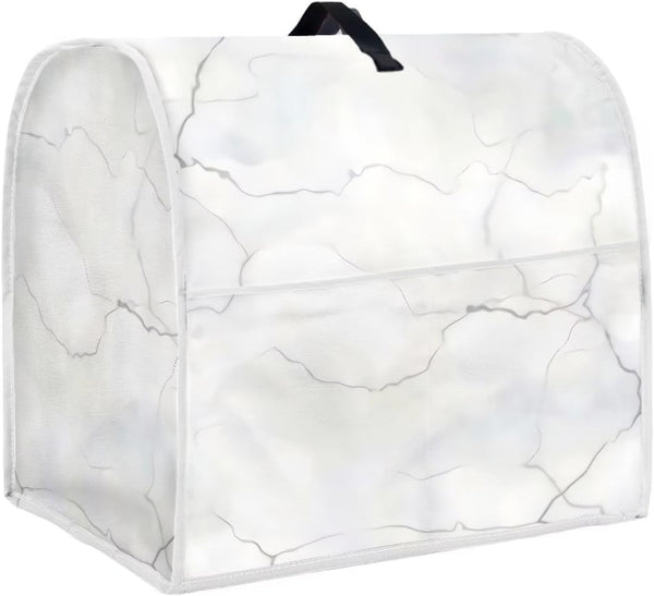Marbling Print Auto Mixer Cover, Compatible with 4.5-5 Quarts Blender, Washable Dust Proof Kitchen Appliance Cover
