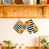 Set of Oven Mitt and Pot Holder, Sunflowers Oven Gloves, Heat Resistance Non-Slip for Kitchen BBQ Cooking