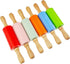 Miokun 6 Pack (6 (9 Inch) Small Rolling Pin for Kids, Kids Rolling Pin for Home Kitchen colors)