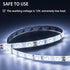 300 2835 6000K 12V 16.4ft/5m White LED Strip Lights, Waterproof cuttable SMD LED Tape, Flexible Ribbon, Kitchen Cabinet