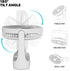 Mollie 6-Inch Small Rechargeable USB Desk Fan, Battery Operated with Speeds for Home Office Bedroom, Portable Cooling
