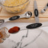 Magnetic Measuring Spoons Set of 5, Stainless Steel Dual Sided Stackable Teaspoon for Dry and Liquid Ingredients