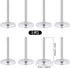 8 Pieces Cake Heating Core for Baking Cakes Stainless Steel Heating Rod 2 Inches Silver Heat Rod for Cakes Decorating Supplies Baking Tools Accessories