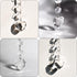 KESOCORAY 100 Pack Hanging Crystals - Clear Acrylic Prisms Pendant Ornaments for Christmas Tree, Centerpieces