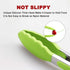 Premium Silicone Cooking Tongs Set of 2, 9-Inch & 12-Inch, BPA Free Non-Stick Stainless Steel BBQ Grilling