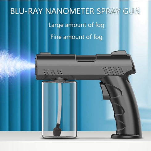 Generic Handheld Electric Nano Disinfection Spray with Blue Light Technology - Portable Atomizer for Home, Office