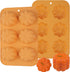 Webake Pumpkin Cake Mold, Silicone 3D Pumpkin Cupcake Pan for Baking Dessert, 2 PCS