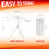 GOZIHA Kitchen Pasta Drying Rack, Make Homemade Fresh Pasta, Household Noodle Dryer Rack for Home Use, White