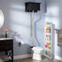 Laundry Room Organizer, Mobile Shelving Unit with 5 Large Storage Baskets for Narrow Spaces