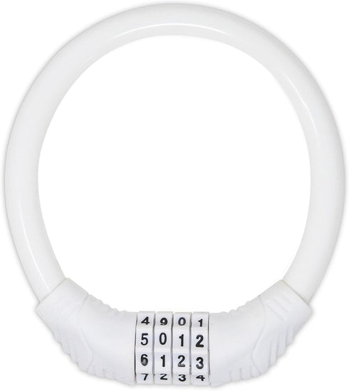 Urban August Original Fridge Lock: Multi-Functional Cable Combination Lock for French-Door Refrigerators (White)