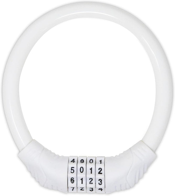 Urban August Original Fridge Lock: Multi-Functional Cable Combination Lock for French-Door Refrigerators (White)