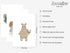 Joocrise Set 6 8x10 Inch Woodland Nursery Wall Art Decor of Animal Canvas Wall Decor Pictures Baby Room Neutral Wall